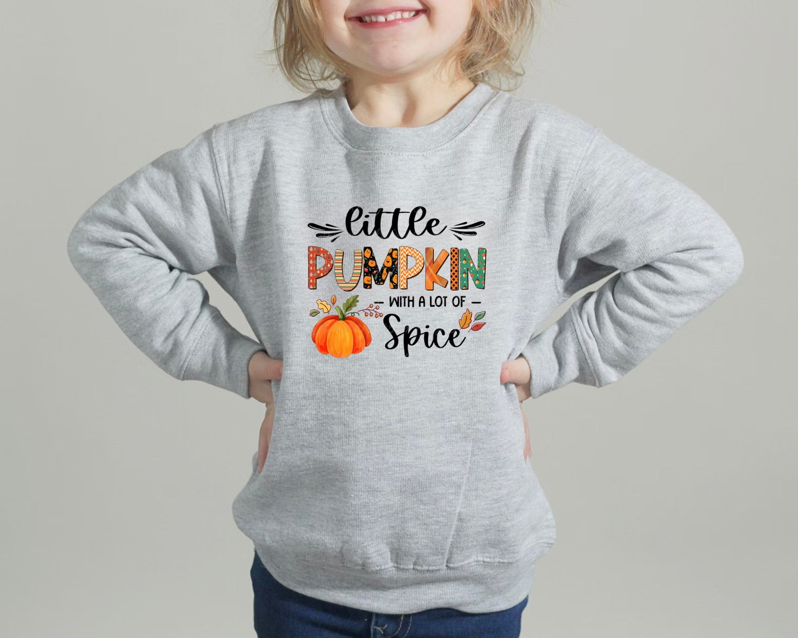 Little co high quality pumpkin sweatshirt