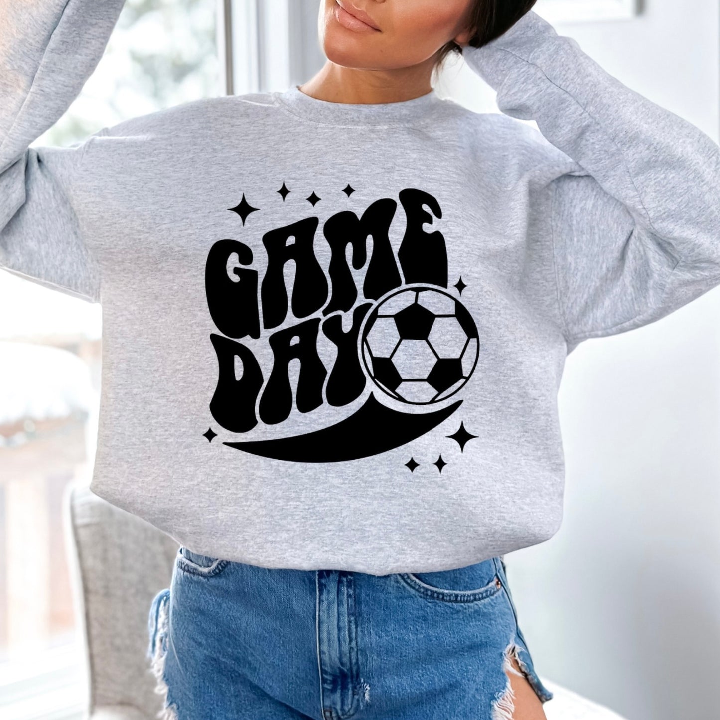 Soccer Game Day Crewneck Sweatshirt