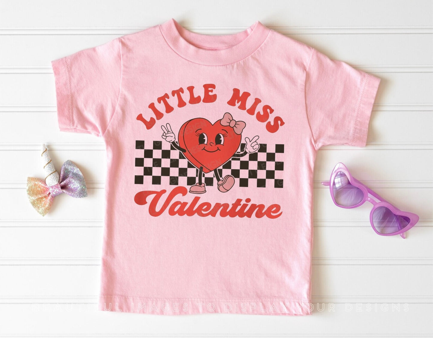 Little Miss Valentine Toddler T-shirt