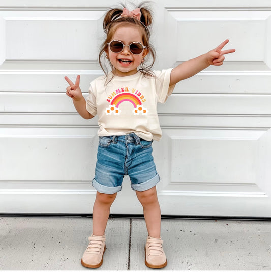 TODDLER Rainbow Summer Vibes T-Shirt