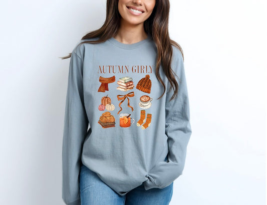 Autumn Girly Long Sleeve Shirt