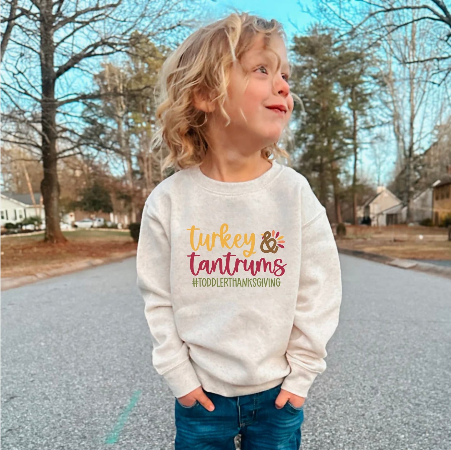 TODDLER Turkey & Tantrums Crewneck Sweatshirt