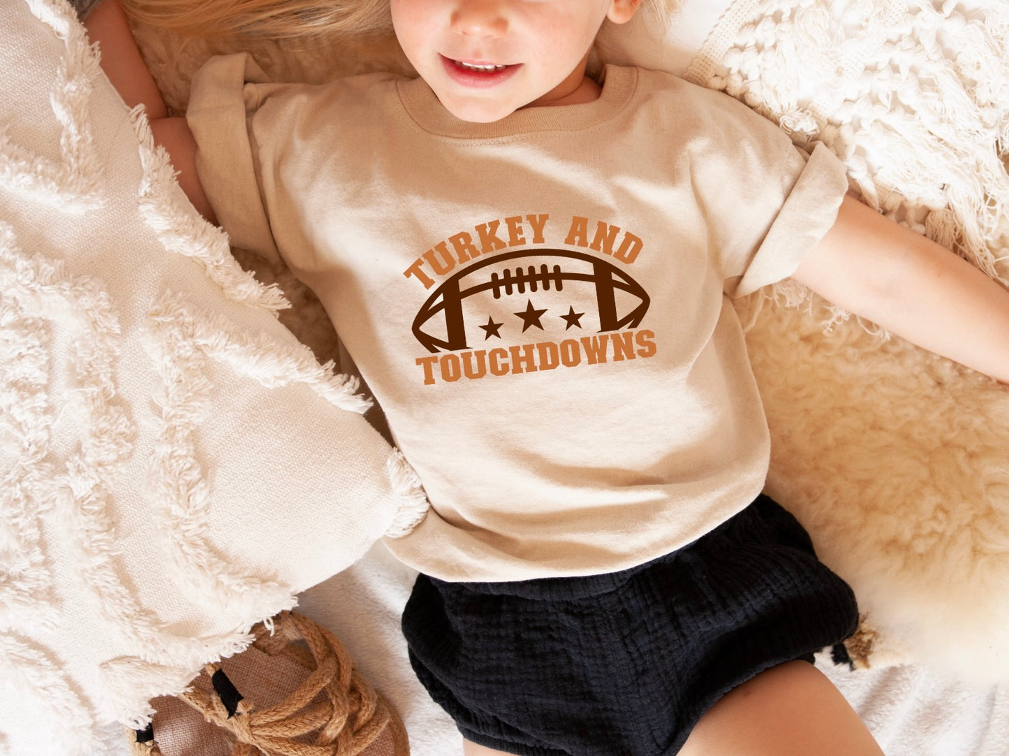 TODDLER Turkey & Touchdowns T-Shirt