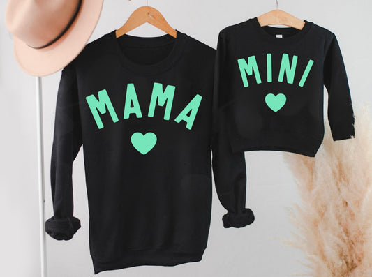 TODDLER Black MINI Crewneck Sweatshirt