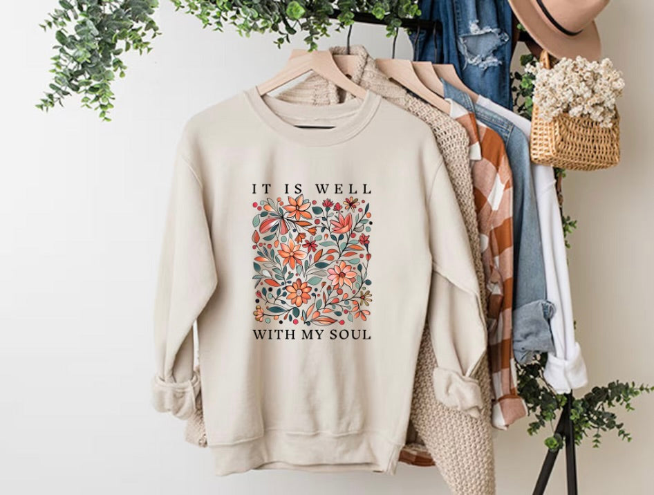 It Is Well with My Soul Crewneck Sweatshirt