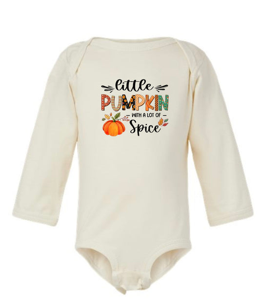 INFANT Little Pumpkin with A Lot of Spice Bodysuit