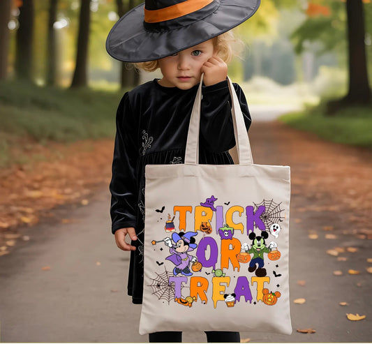 Mickey & Minnie Trick or Treat Tote