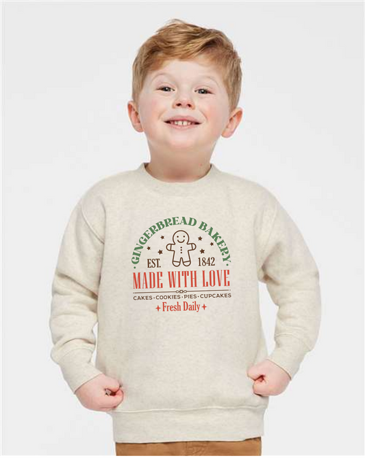 TODDLER Gingerbread Bakery Crewneck Sweatshirt