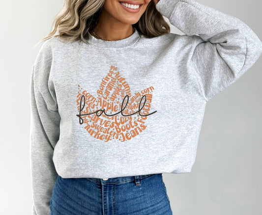 Fall Leaf Crewneck Sweatshirt