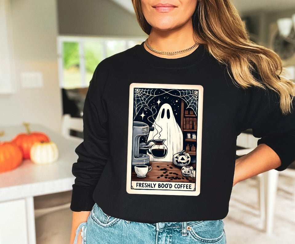 Freshly Boo'd Coffee Crewneck Sweatshirt