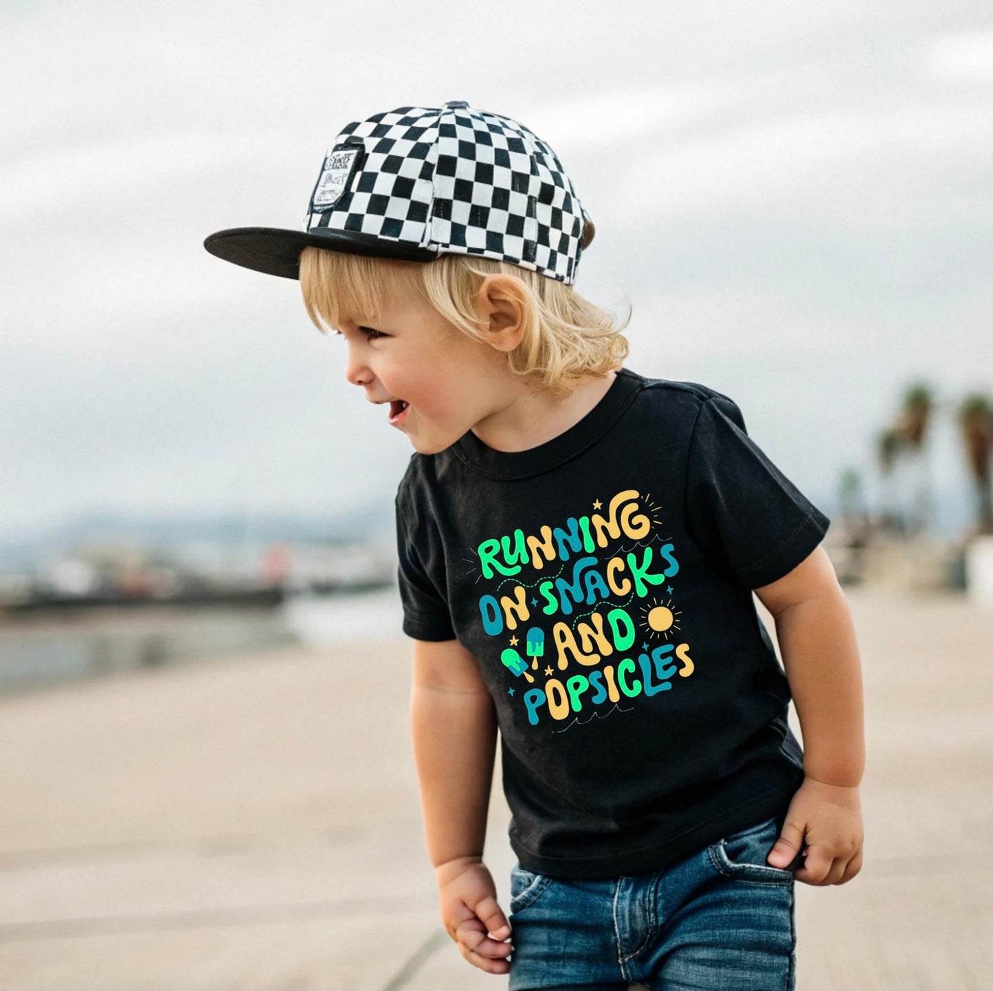 TODDLER Running on Snacks & Popsicles T-Shirt
