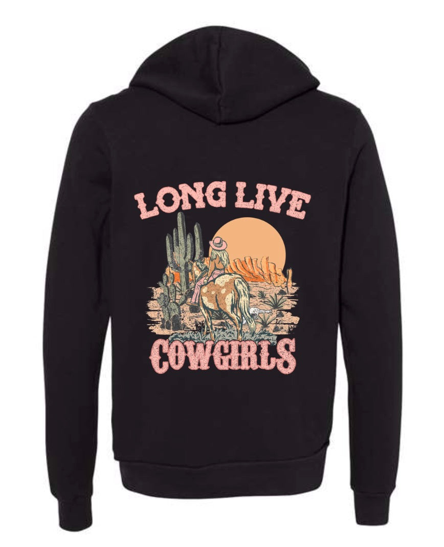 Long Live Cowgirls Zip-Up Sweatshirt