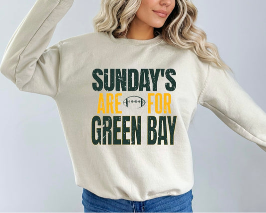 Sundays are for the Packers Crewneck Sweatshirt