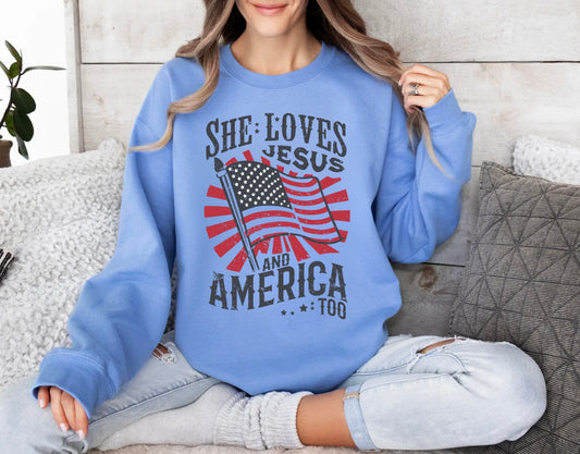 She Loves Jesus and America Too Crew