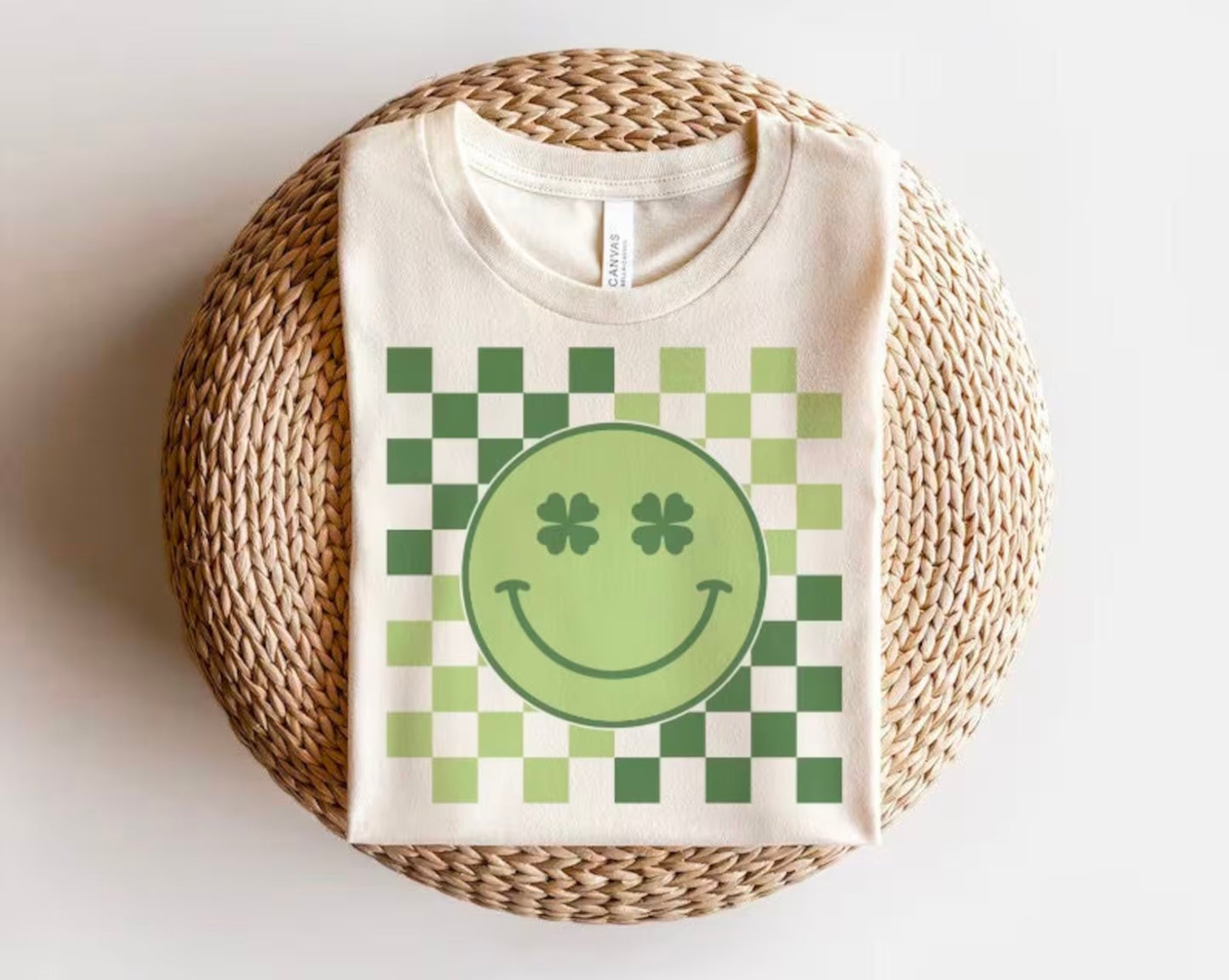 Retro Clover Smiley T-Shirt