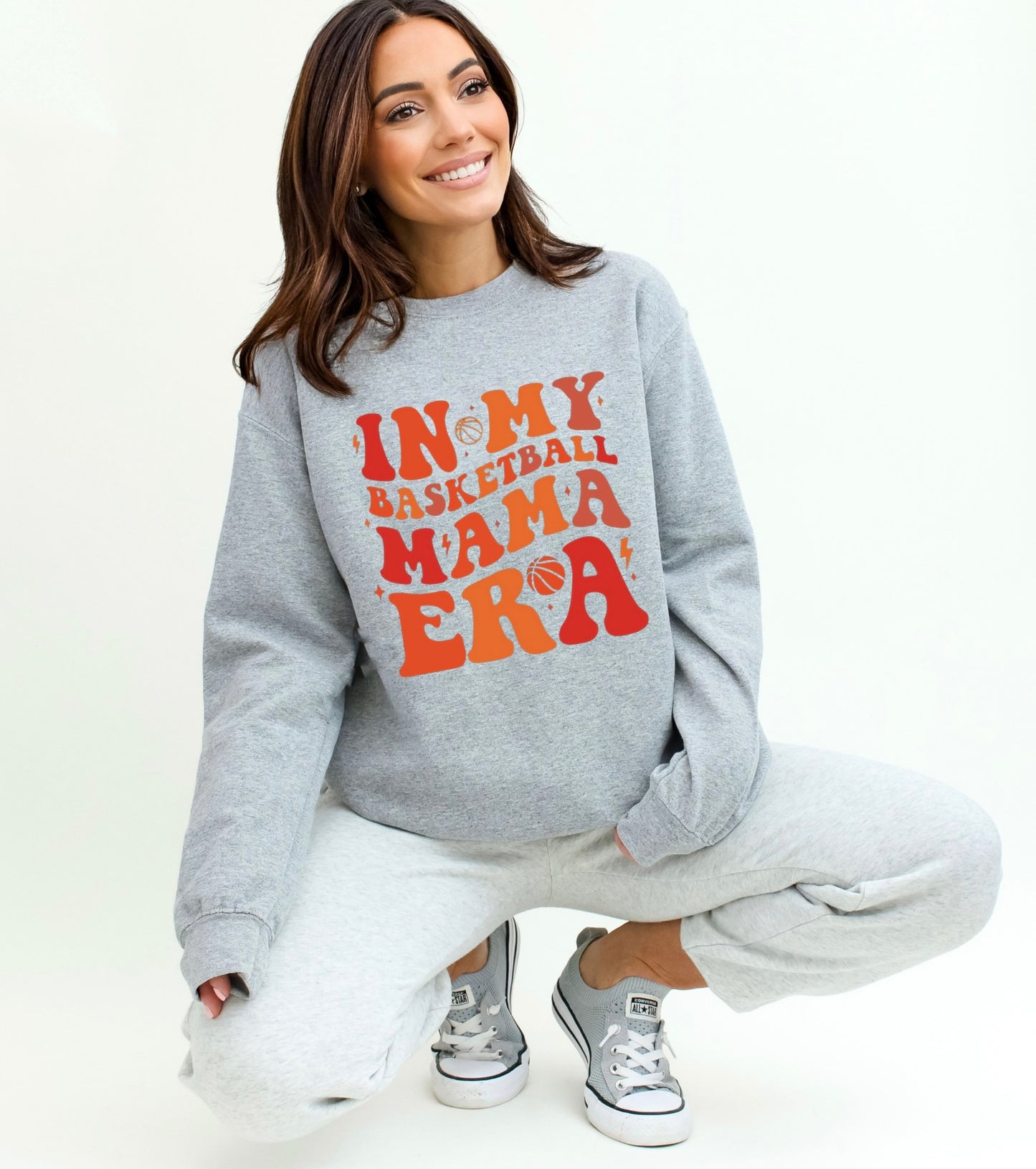 In My Basketball Mama Era Crewneck Sweatshirt