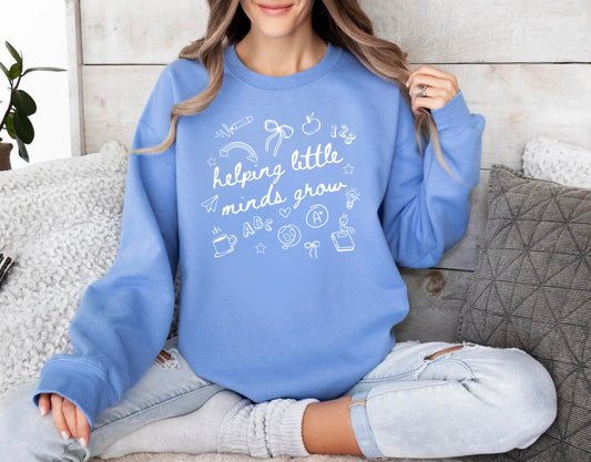 Helping Little Minds Grow Crewneck Sweatshirt