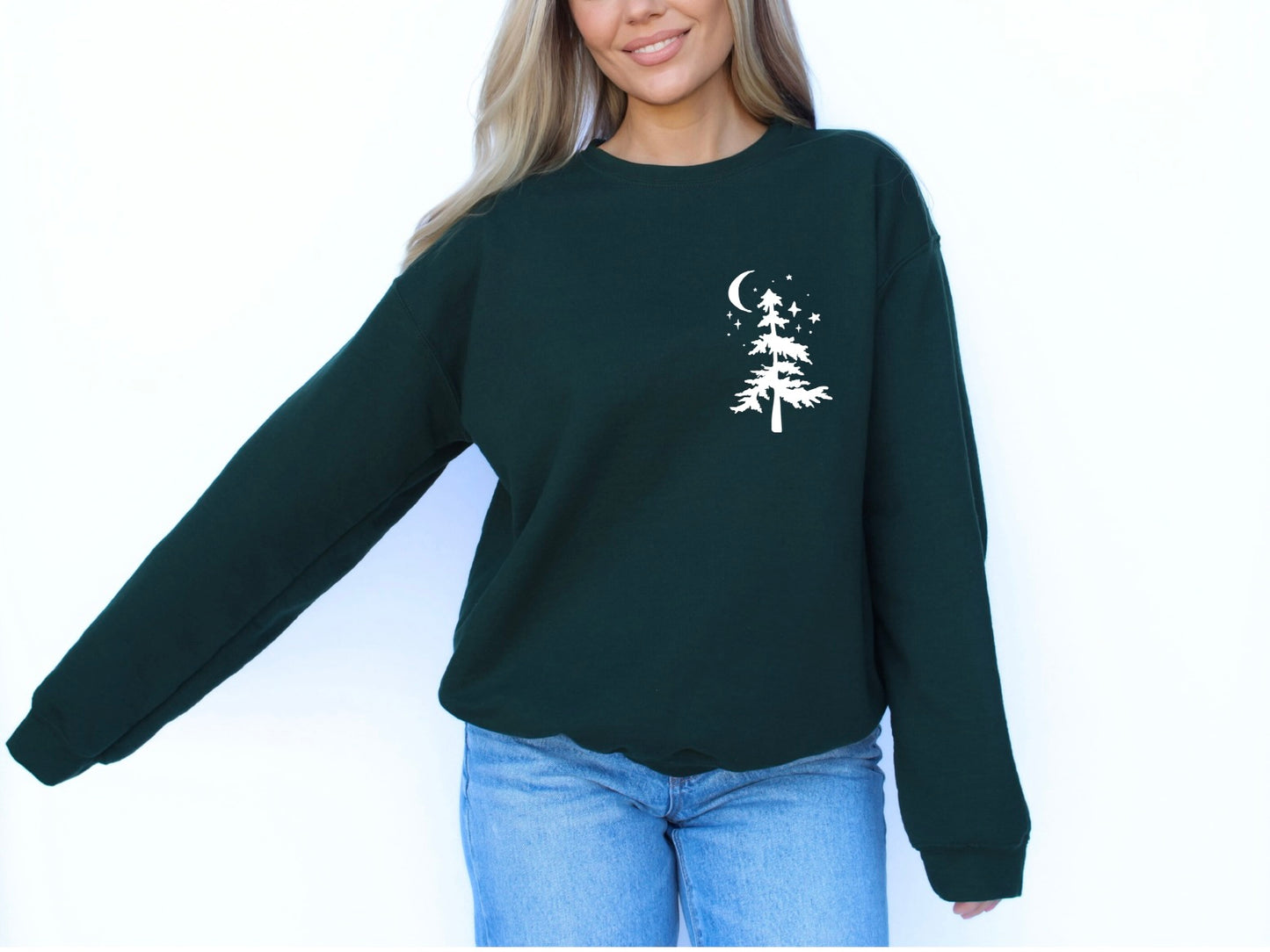 No City Lights Just Campfire Nights Crewneck Sweatshirt