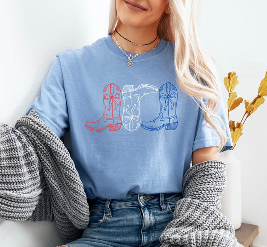 American Cowboy Boots T-Shirt