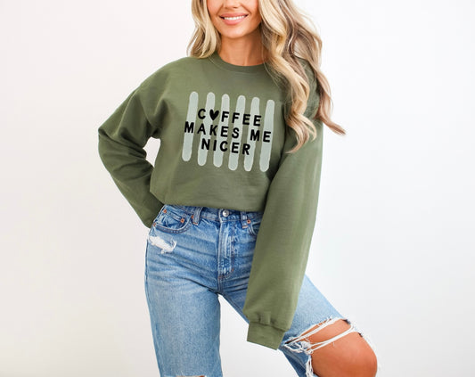 Coffee Makes Me Nicer Pullover