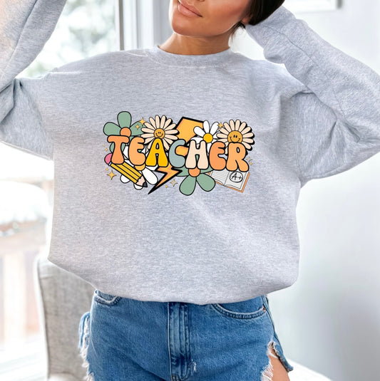 Teacher Crewneck Sweatshirt