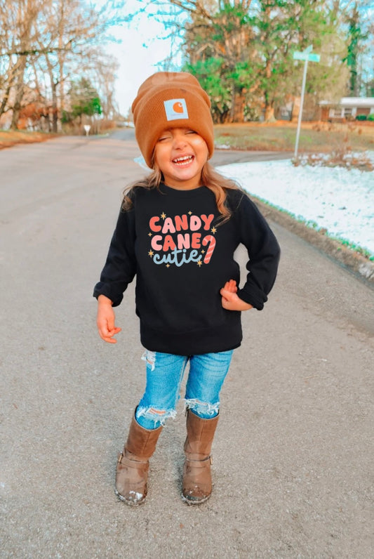 TODDLER Candy Cane Cutie Crewneck Sweatshirt