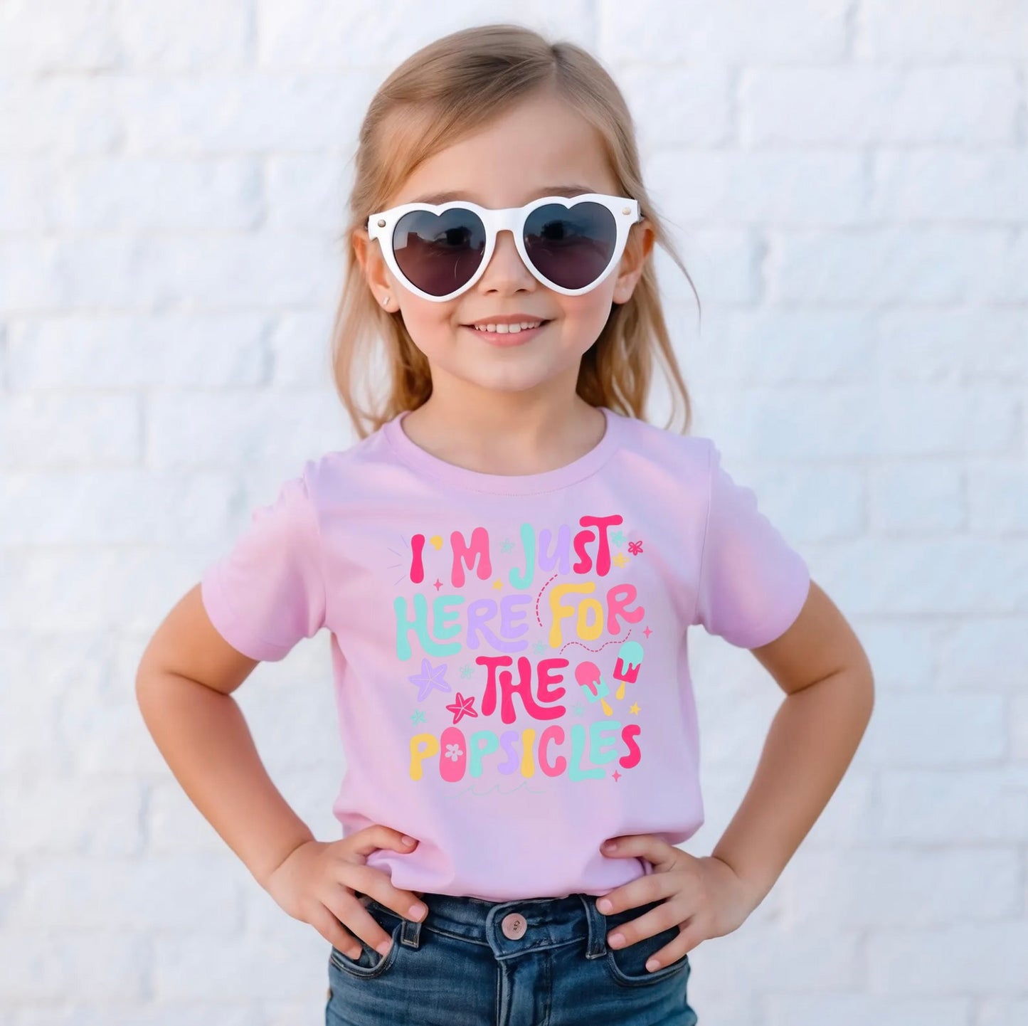 TODDLER I'm Just Here for the Popsicles T-Shirt