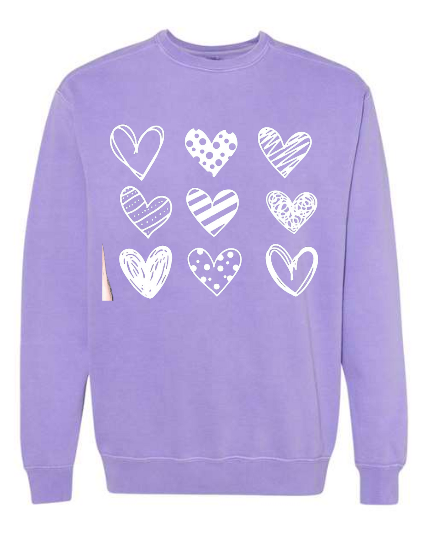 Hearts Crewneck Sweatshirt